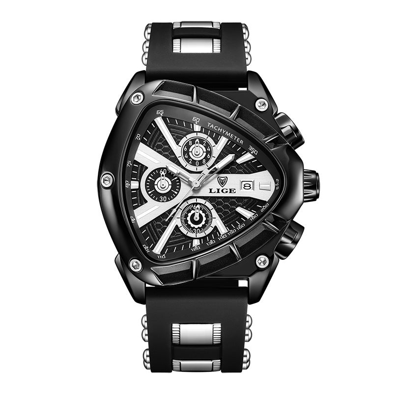 ⌚Limited time offer🔥LIGE Sports Triangle Men's Watch: Irregular Military Fashion
