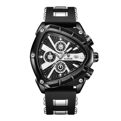 ⌚Limited time offer🔥LIGE Sports Triangle Men's Watch: Irregular Military Fashion