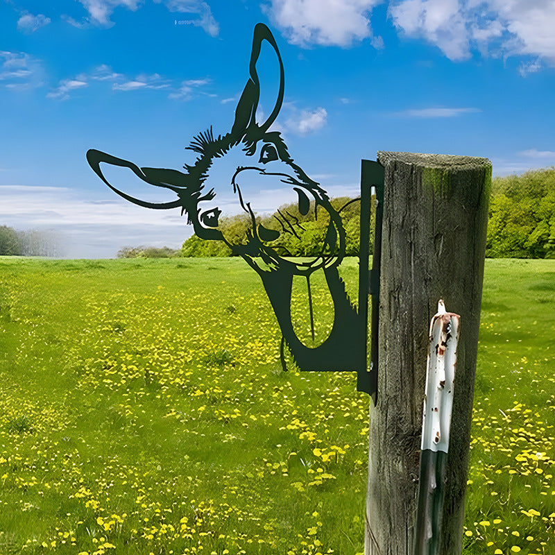 🔥Clearance Sale🔥Funny Farm Peeping Animal Metal Art(Buy 4 Free Shipping)