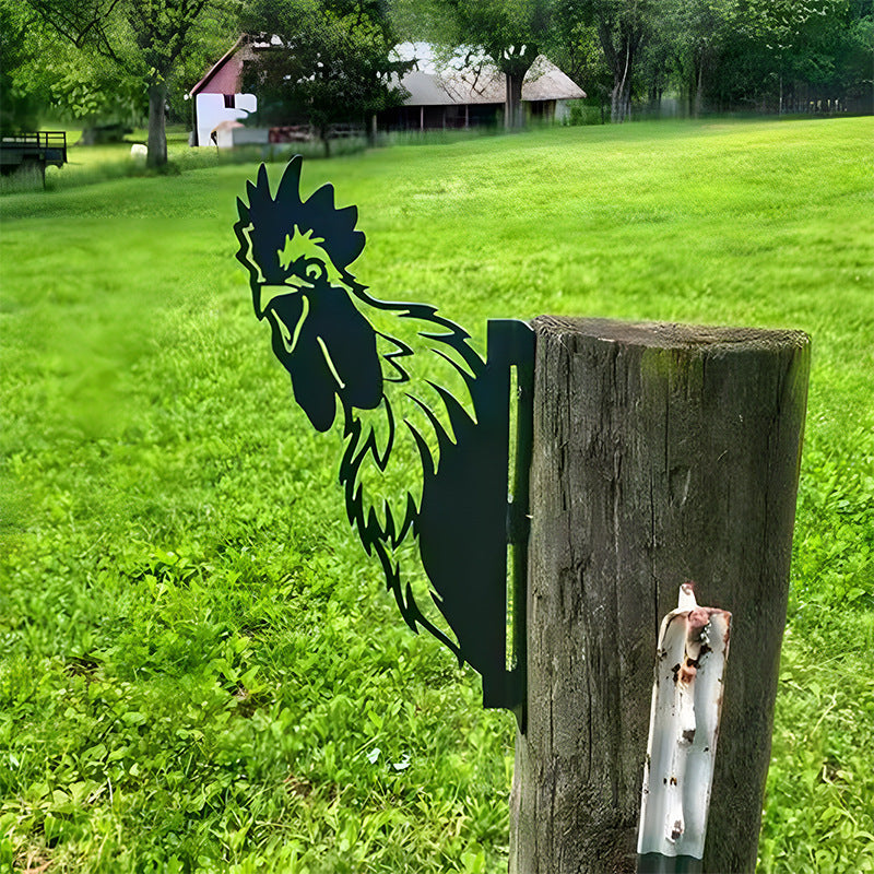 🔥Clearance Sale🔥Funny Farm Peeping Animal Metal Art(Buy 4 Free Shipping)