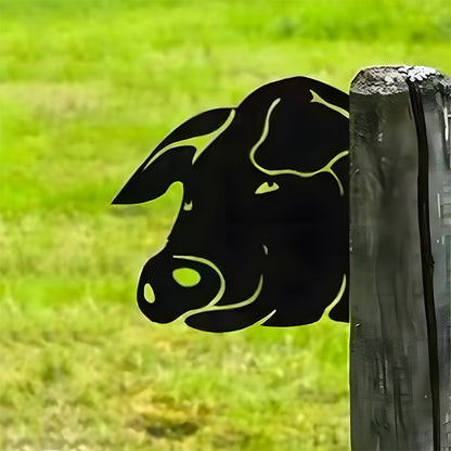 🔥Clearance Sale🔥Funny Farm Peeping Animal Metal Art(Buy 4 Free Shipping)