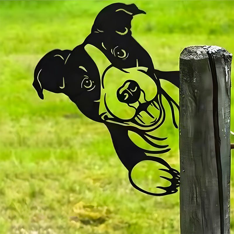🔥Clearance Sale🔥Funny Farm Peeping Animal Metal Art(Buy 4 Free Shipping)