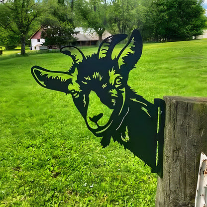 🔥Clearance Sale🔥Funny Farm Peeping Animal Metal Art(Buy 4 Free Shipping)