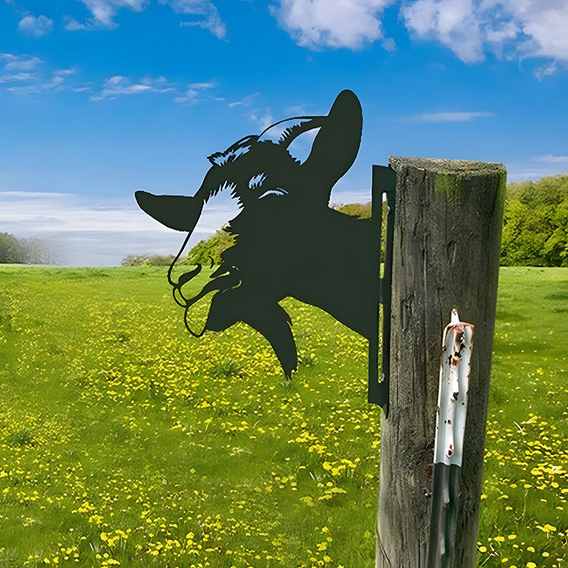 🔥Clearance Sale🔥Funny Farm Peeping Animal Metal Art(Buy 4 Free Shipping)