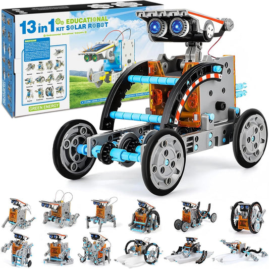 🔥Limited Time 50% OFF⚡Sillbird STEM 12-in-1 Education Solar Robot Toys for Kids(190 Pieces DIY Building)