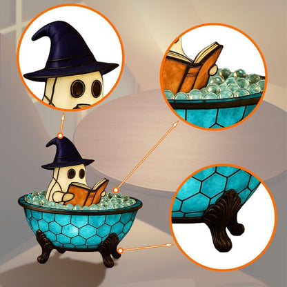 🔥Halloween Pre-sale🎃-3D Physical Ghost Bubble Bath Lamp, Ghost-Themed Bathtub Accent Lamp for Halloween Party or Gift
