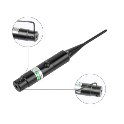 Rechargeable Laser Bore Sight Kit, Professional Red & Green Bore Sighter with 32 Adapters