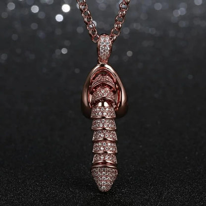 🏆Flash Sale⚡925 Sterling Silver Penis Pendant Pullable Penis Pendant, Hanging Male Sex Organ Pendant