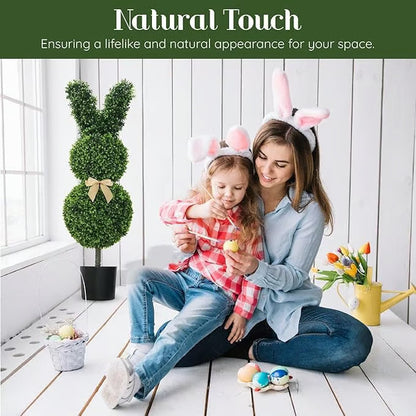 🎁Christmas Hot Sale 49% OFF🌳🐇36“ Artisan-Crafted Bunny Topiary Trees💥