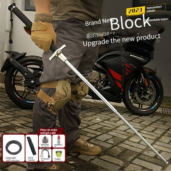 🎉Limited Time 49% OFF🔥Improved Self-Defense, Automatically Retractable Hiking Stick