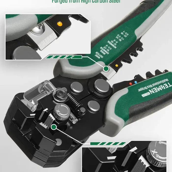4-in-1 Automatic Wire Stripper Self Adjusting Cable Stripping tool，With Non-Contact Voltage Detection