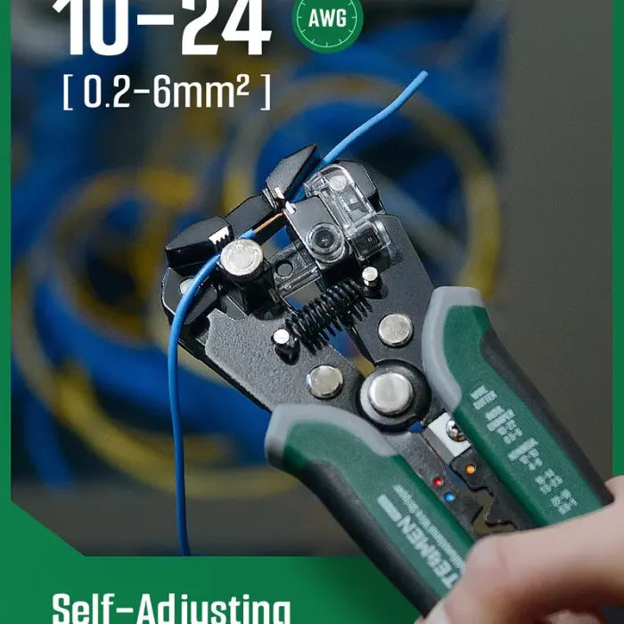 4-in-1 Automatic Wire Stripper Self Adjusting Cable Stripping tool，With Non-Contact Voltage Detection