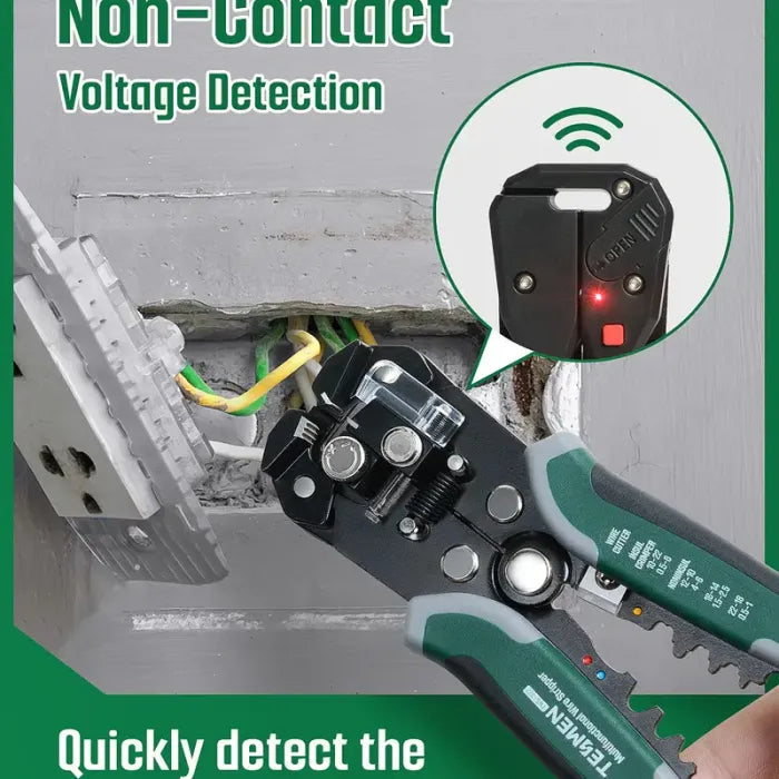 4-in-1 Automatic Wire Stripper Self Adjusting Cable Stripping tool，With Non-Contact Voltage Detection