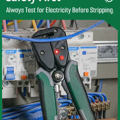 4-in-1 Automatic Wire Stripper Self Adjusting Cable Stripping tool，With Non-Contact Voltage Detection