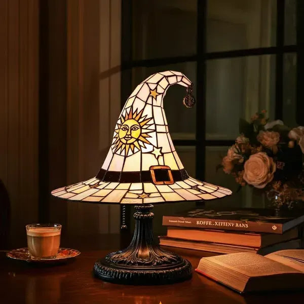 🔥Hot sale🔥Witch hat lamp decoration ornaments led light ornaments creative🌟