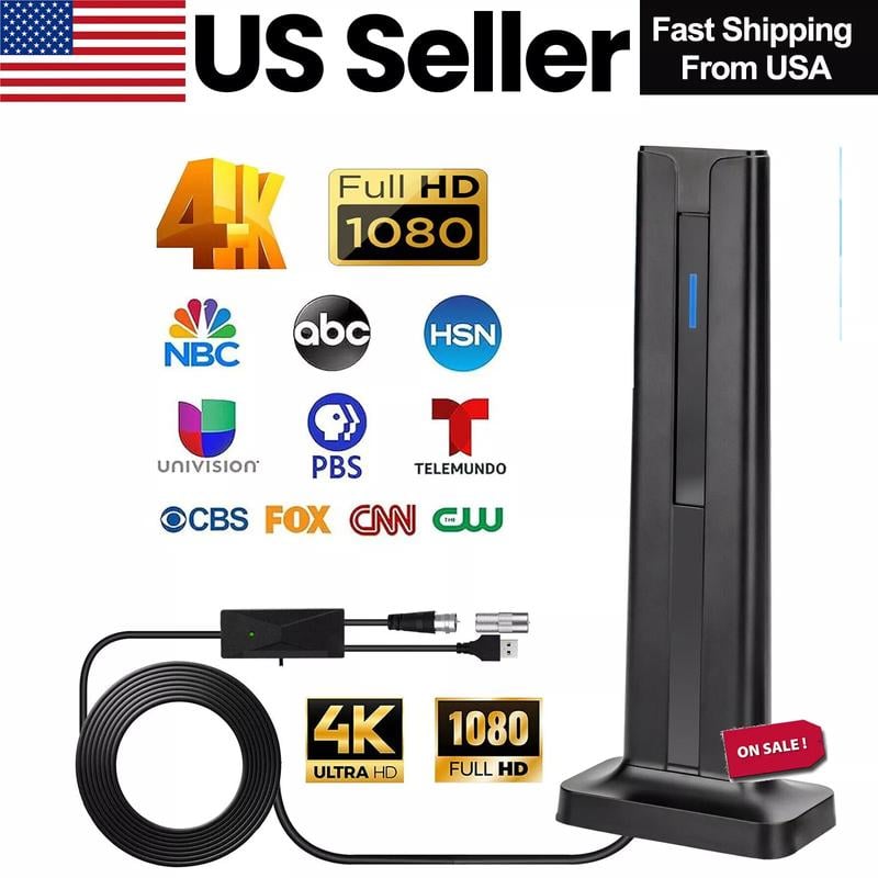 🔥Limited Time 50% OFF🔥TV Antenna Digital HD Antena Indoor HDTV 1080P 4K Long Range