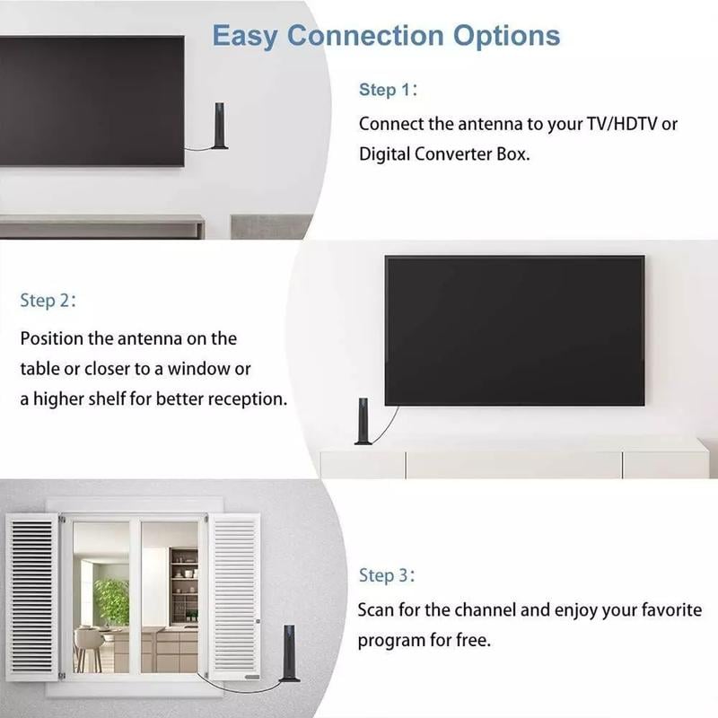 🔥Limited Time 50% OFF🔥TV Antenna Digital HD Antena Indoor HDTV 1080P 4K Long Range