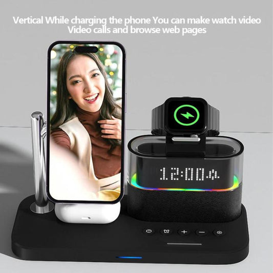 🔥Limited Time 50% OFF🔥5-in-1 Wireless Multifunctional Charger with Clock