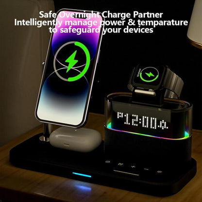 🔥Limited Time 50% OFF🔥5-in-1 Wireless Multifunctional Charger with Clock