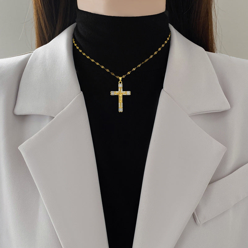 💖Mother's Day sales 49% OFF💖Holylegend 14k Gold-Rope Chain with Jesus Christ Crucifix