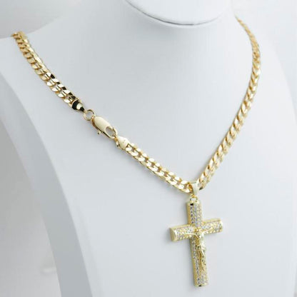 💖Mother's Day sales 49% OFF💖Holylegend 14k Gold-Rope Chain with Jesus Christ Crucifix