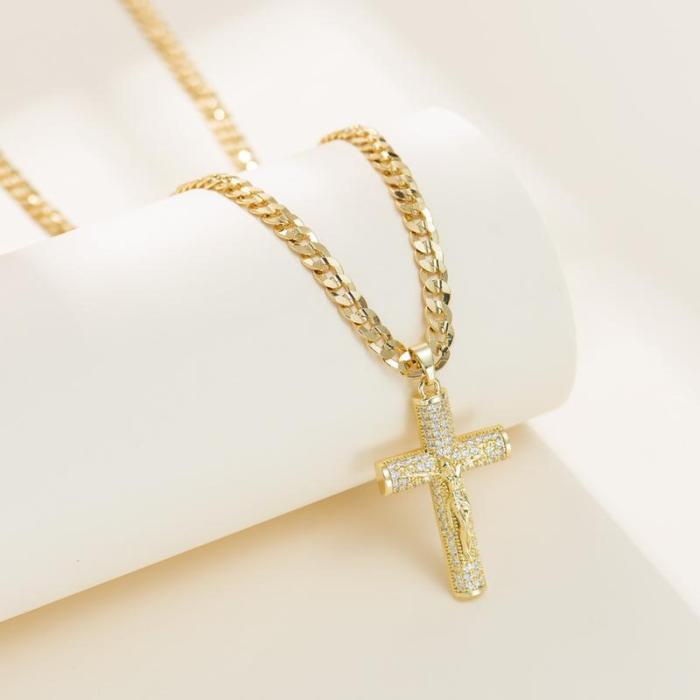💖Mother's Day sales 49% OFF💖Holylegend 14k Gold-Rope Chain with Jesus Christ Crucifix