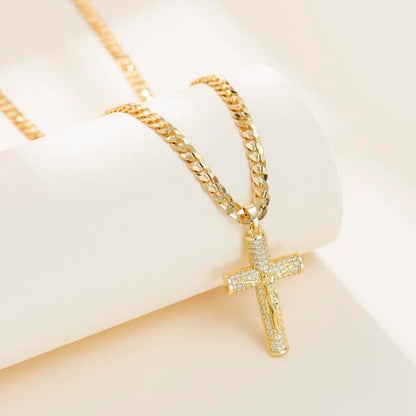 💖Mother's Day sales 49% OFF💖Holylegend 14k Gold-Rope Chain with Jesus Christ Crucifix