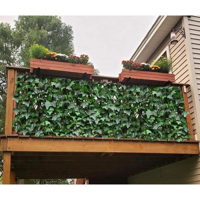 🔥🌸Spring Special Sale 49% OFF💐Uhair Privacy Fence Expandable Screen for Balcony Patio Outdoor,Decorative Faux Ivy Fencing Panel