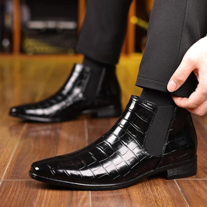 🔥Father's Day Pre-sale - 50% OFF🔥Men's Pointed Chelsea Boots, Men's Crocodile Boots