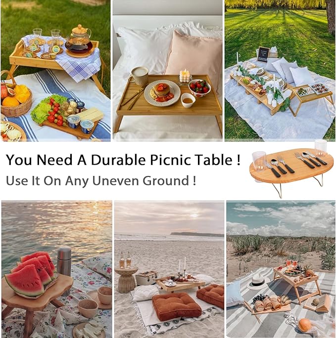 🔥Limited Time 50% OFF🔥Hap tim insulated wicker picnic basket with foldable wine table and tableware service set