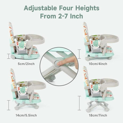 🔥Limited Time 50% OFF🔥Baby Booster Seat, Portable Toddler High Chair with Removable Tray & Seat Pad