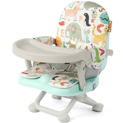 🔥Limited Time 50% OFF🔥Baby Booster Seat, Portable Toddler High Chair with Removable Tray & Seat Pad
