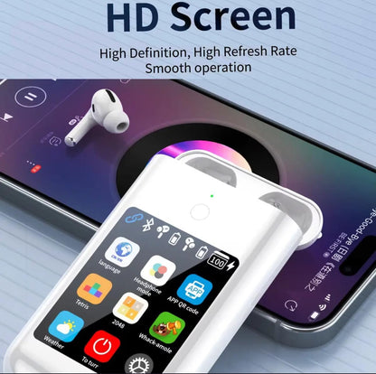 🔥Hot Sale🎧A98Box Touch Screen Control Open Earbuds,Multifunctional Wireless Game Console with Earphone