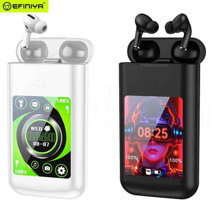 🔥Hot Sale🎧A98Box Touch Screen Control Open Earbuds,Multifunctional Wireless Game Console with Earphone