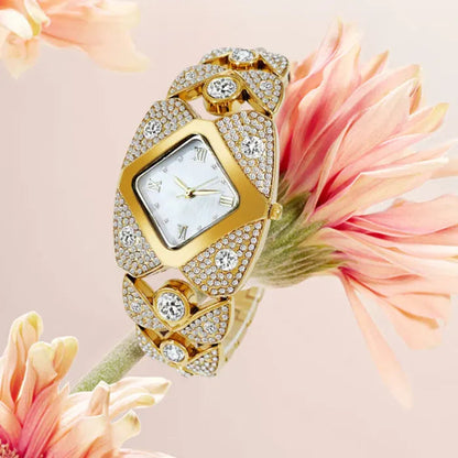 ⏳ Limited time 50% OFF✨Women's retro quartz watch with sparkling rhinestones