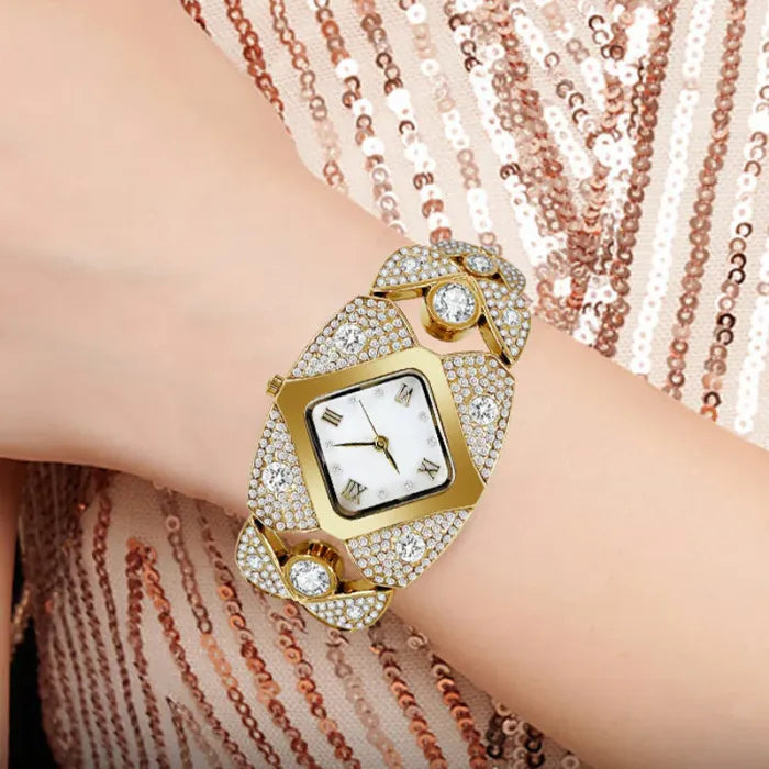 ⏳ Limited time 50% OFF✨Women's retro quartz watch with sparkling rhinestones