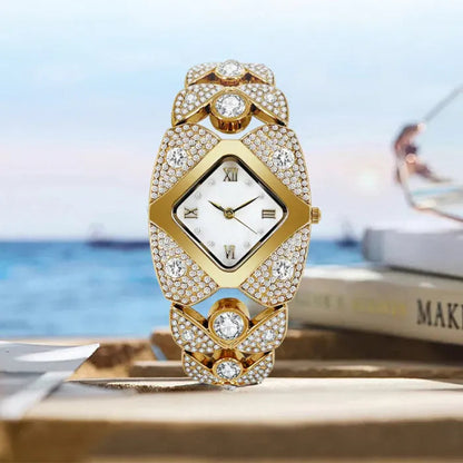 ⏳ Limited time 50% OFF✨Women's retro quartz watch with sparkling rhinestones