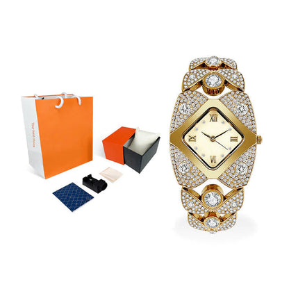 ⏳ Limited time 50% OFF✨Women's retro quartz watch with sparkling rhinestones