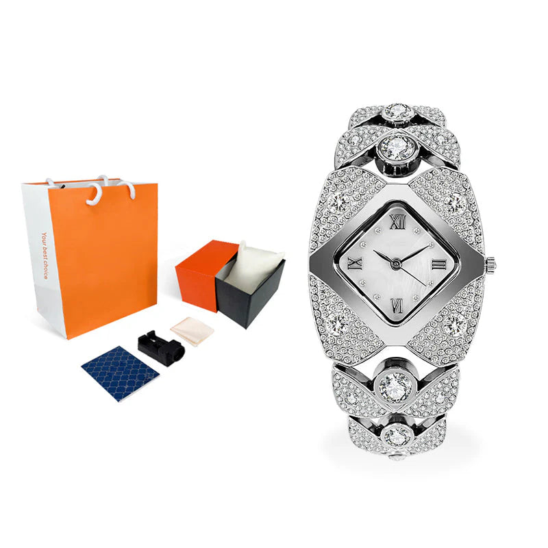 ⏳ Limited time 50% OFF✨Women's retro quartz watch with sparkling rhinestones