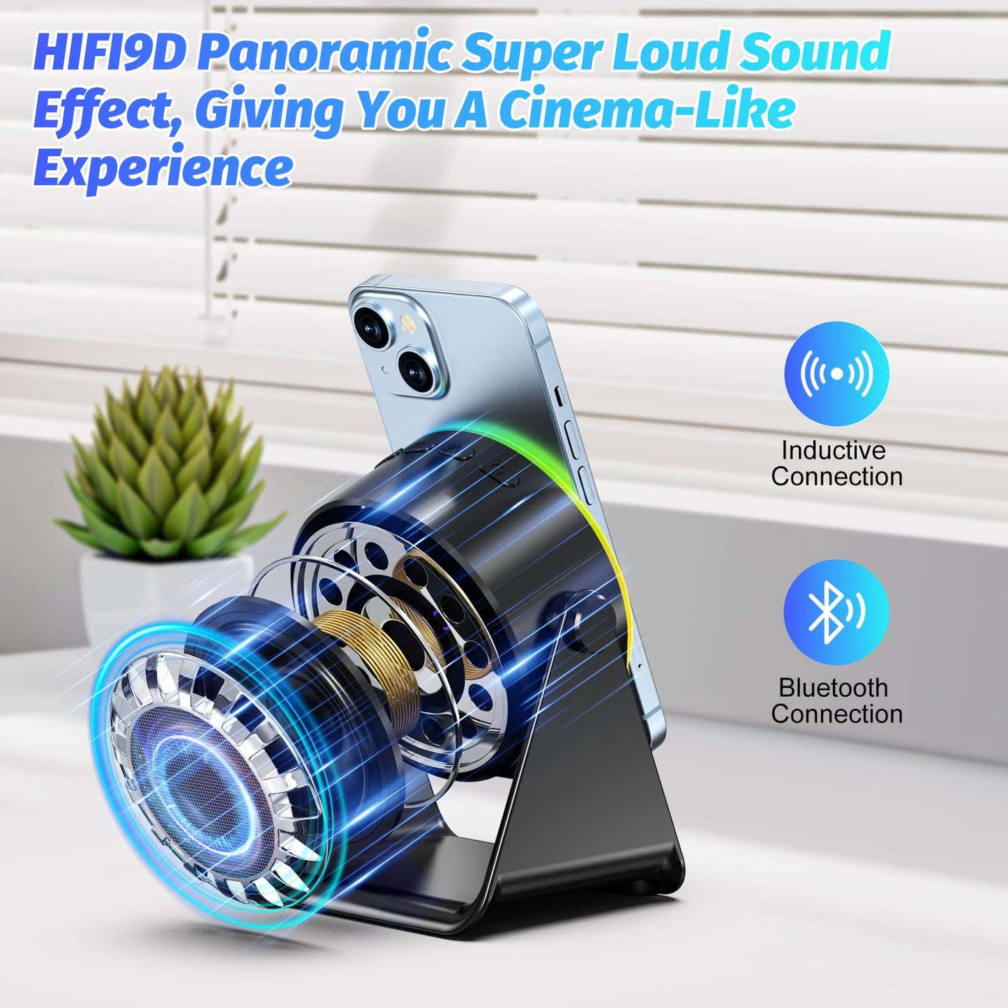 🎁Father's Day Gift-50%OFF🔥4 in 1 Wireless Induction Audio Bluetooth Speaker