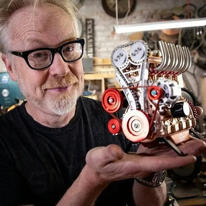 🔥Limited Time 49% OFF⚡-8-Cylinder Full Metal Car Engine Model