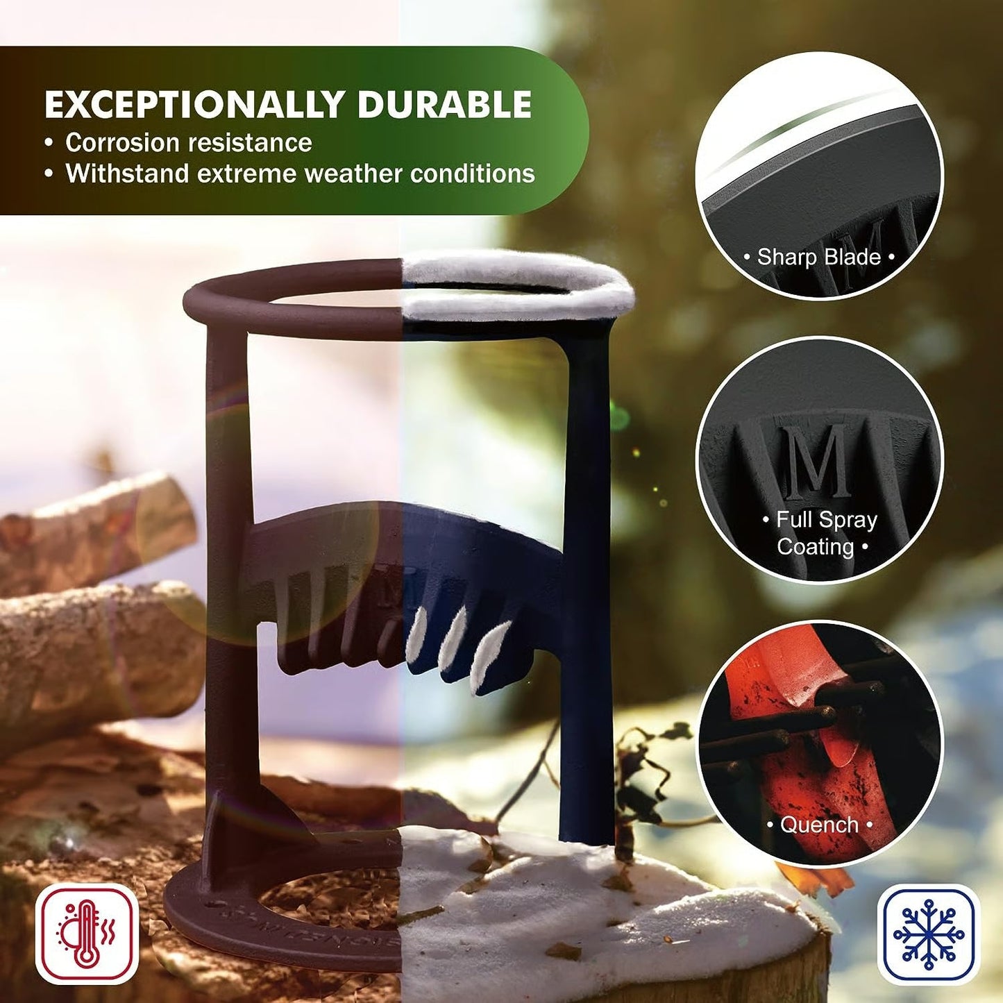 🔥Limited Time 50% OFF⚡Australian Foundry Firewood Kindling Splitter