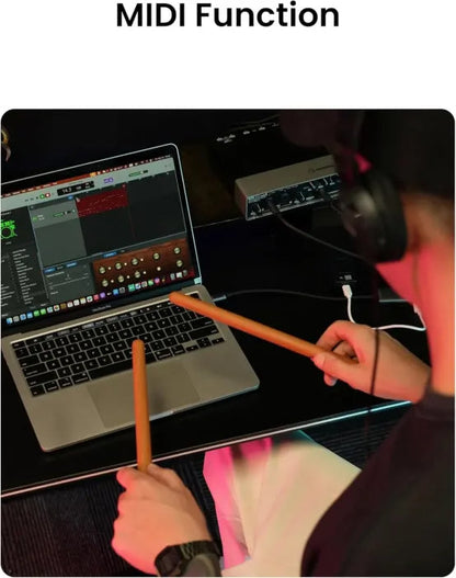 🔥Limited Time 50% OFF⚡Electric Air Drum Sticks, Pedals, Bluetooth and 8 Sounds, USB MIDI Function🥁