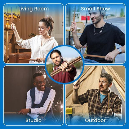 🔥Limited Time 50% OFF⚡Electric Air Drum Sticks, Pedals, Bluetooth and 8 Sounds, USB MIDI Function🥁