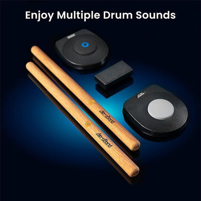 🔥Limited Time 50% OFF⚡Electric Air Drum Sticks, Pedals, Bluetooth and 8 Sounds, USB MIDI Function🥁