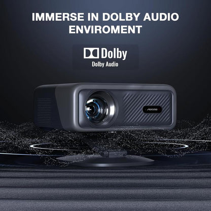 🔥Limited Time 50% OFF⚡AuKing 800 ANSI Lumen Portable Projector 1080P Support 4K Gaming | Netflix Certified Outdoor Movie Projector