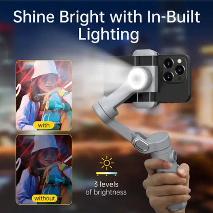 🔥Big Promotion 49% OFF💥Gimbal Stabilizer for Smartphone, 3-Axis iPhone Gimbal, Portable Gimbal w/OLED Display（Three-year warranty）