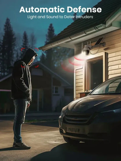 🔥Limited Time 50% OFF⚡AOSU Solar Security Camera Wireless Outdoor with Panoramic PTZ, Human Auto Tracking, 2K Night Vision