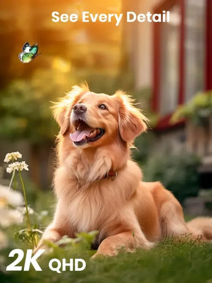 🔥Limited Time 50% OFF⚡AOSU Solar Security Camera Wireless Outdoor with Panoramic PTZ, Human Auto Tracking, 2K Night Vision