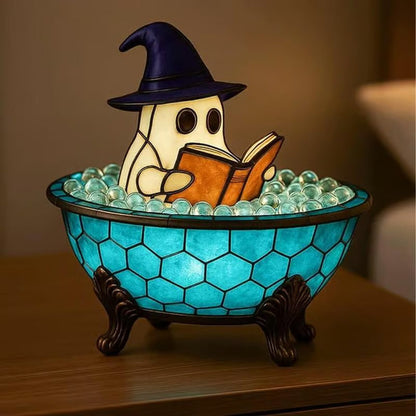 🔥Halloween Pre-sale🎃-3D Physical Ghost Bubble Bath Lamp, Ghost-Themed Bathtub Accent Lamp for Halloween Party or Gift